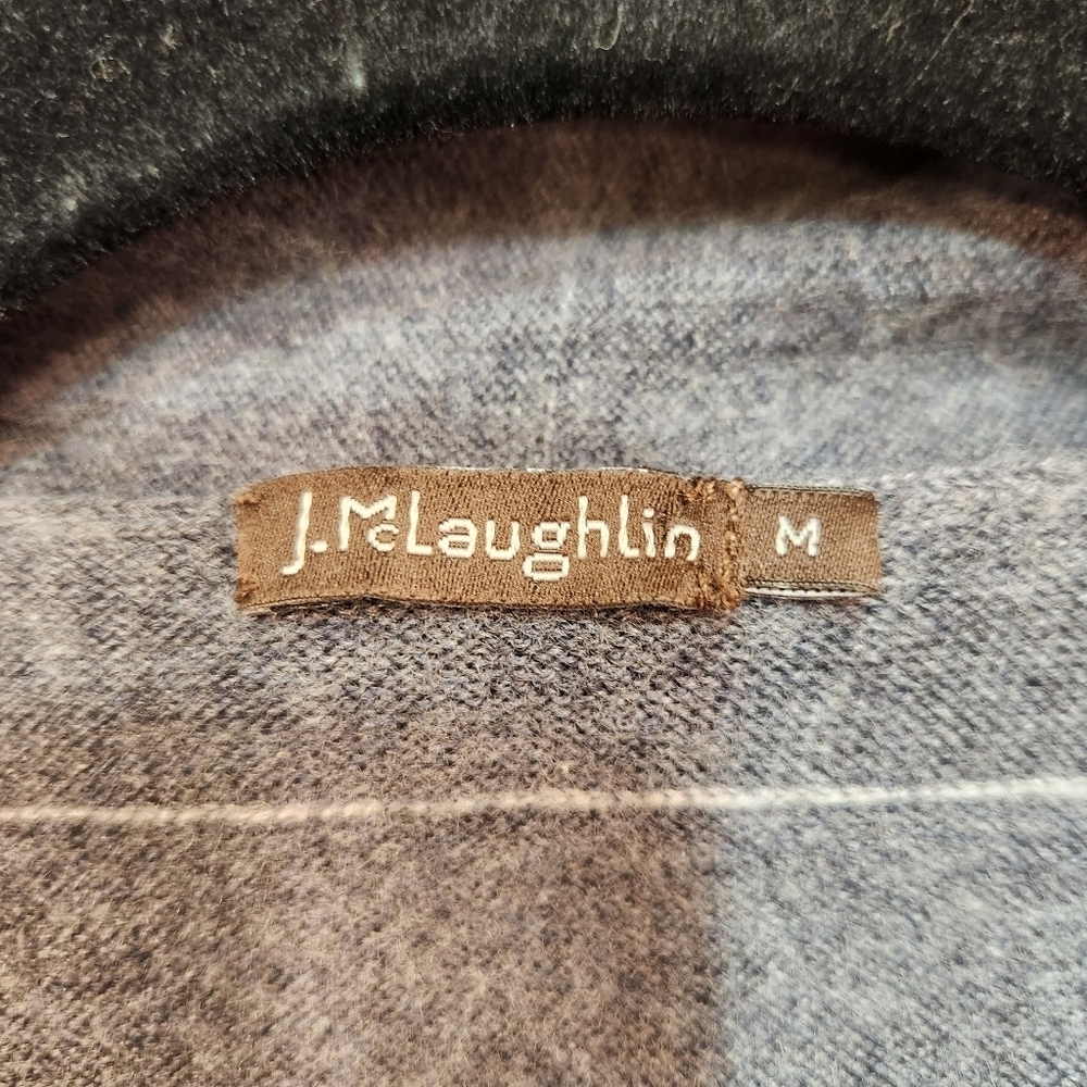 J. McLaughlin Open Front Wool Cardigan Size Medium - Picture 3 of 6